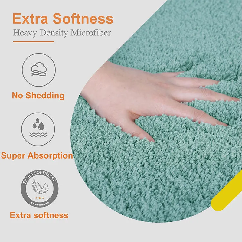 Blissful Solid Bathmat - Green media 3