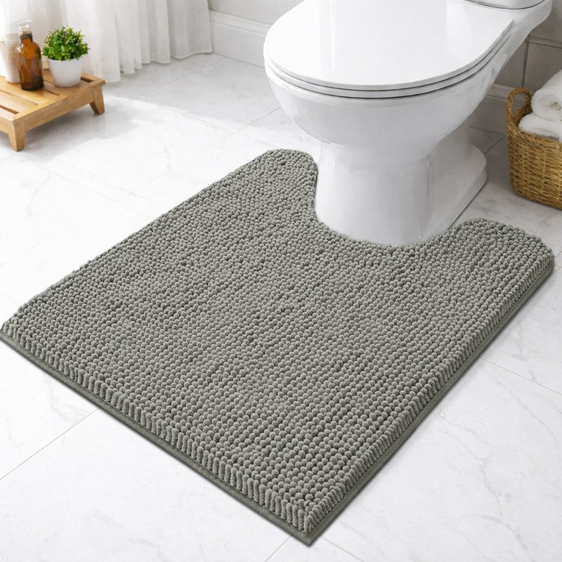 SolidEase Microfiber Bath Mat - Grey