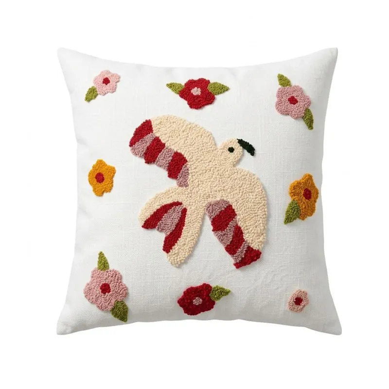 Flying Threads Tufted Cotton Cushion Cover media 4