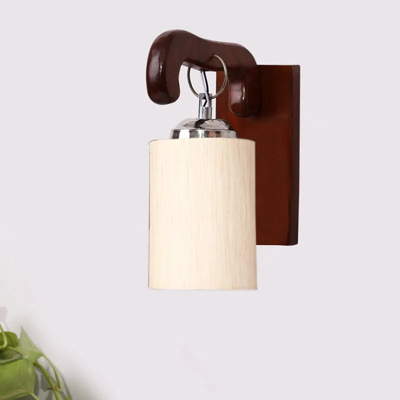 Klarion Wooden Wall Lamp - White media 3