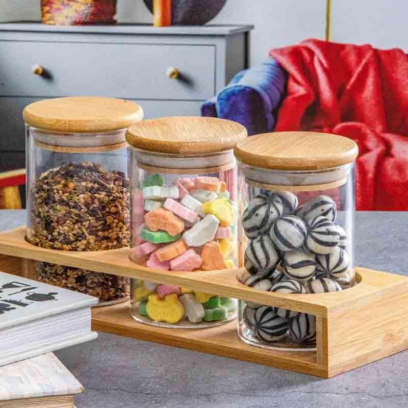 Pandy Storage Jar With Jar Holder (270 mL Each) - Four Piece Set media 3