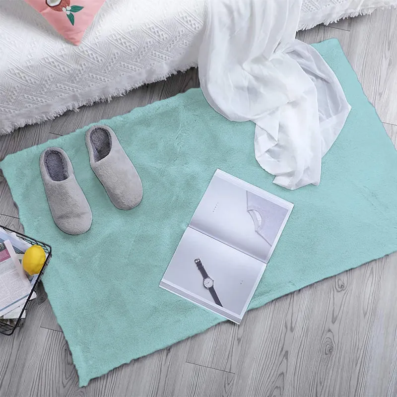 Ruffle Luxe Bath Mat - Turquoise media 1