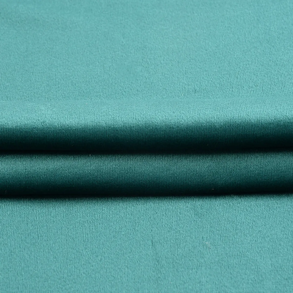 Single teal square cushion cover shown from the front on a white background.