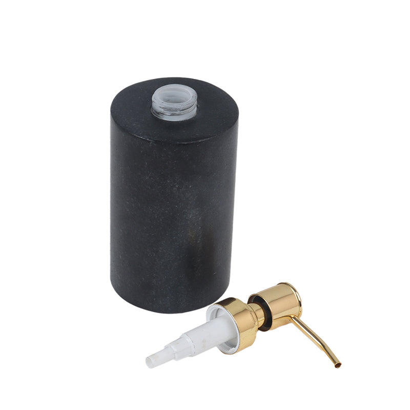 Alabaste Marble Soap Dispenser - Black & Gold media 5