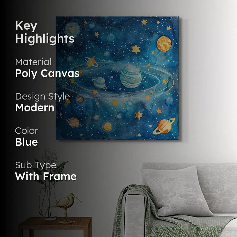Cosmic Galaxy Wall Painting media 2