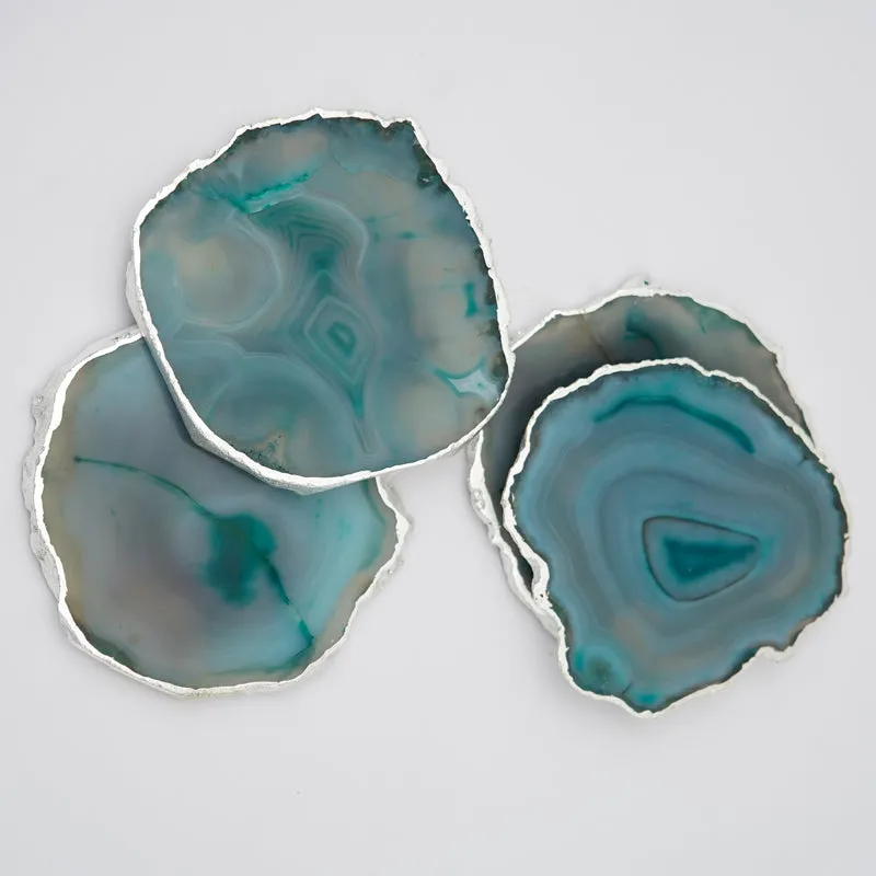 Vesto Brazilian Agate Coaster (Green) - Set Of Four media 3