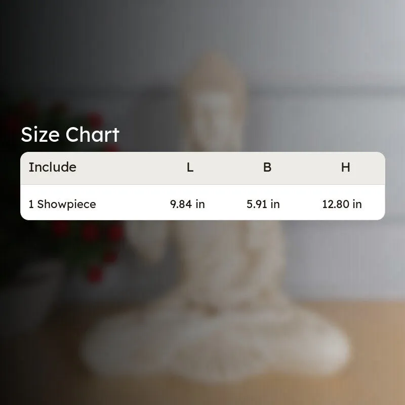 Peaceful Meditating Resin Buddha Idol media 10