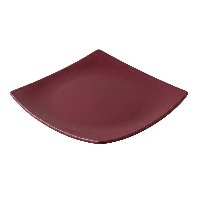 Rubeena Ceramic Platter - Maroon media 5