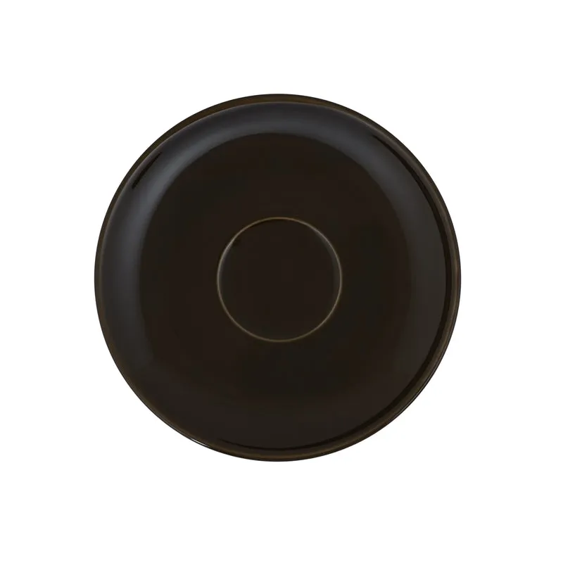 MorningSip Porcelain Cup & Saucer (Brown/240 mL Each) - Set of Six - 7