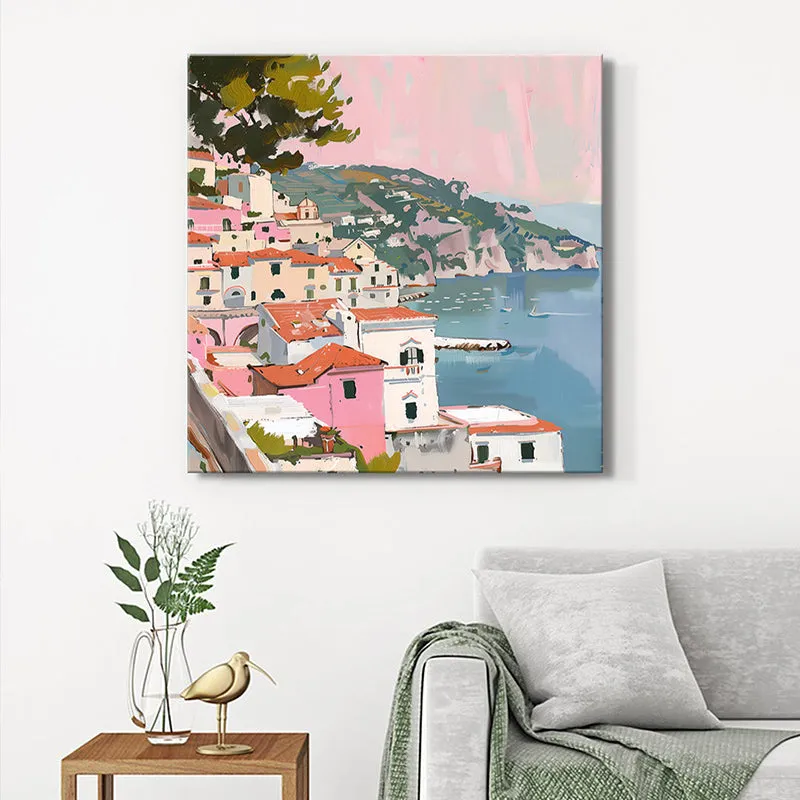 Coastal Mediterranean Wall Painting media 1