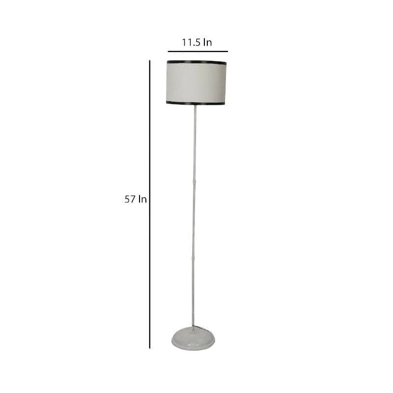 Urbane Isela Floor Lamp - White & Black media 6