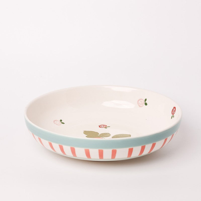 Tea Garden Handpainted Ceramic Platter media 4