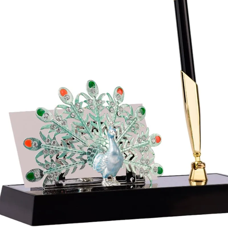 Dark Gleam Silver Plated Mild Steel Pen Stand media 5