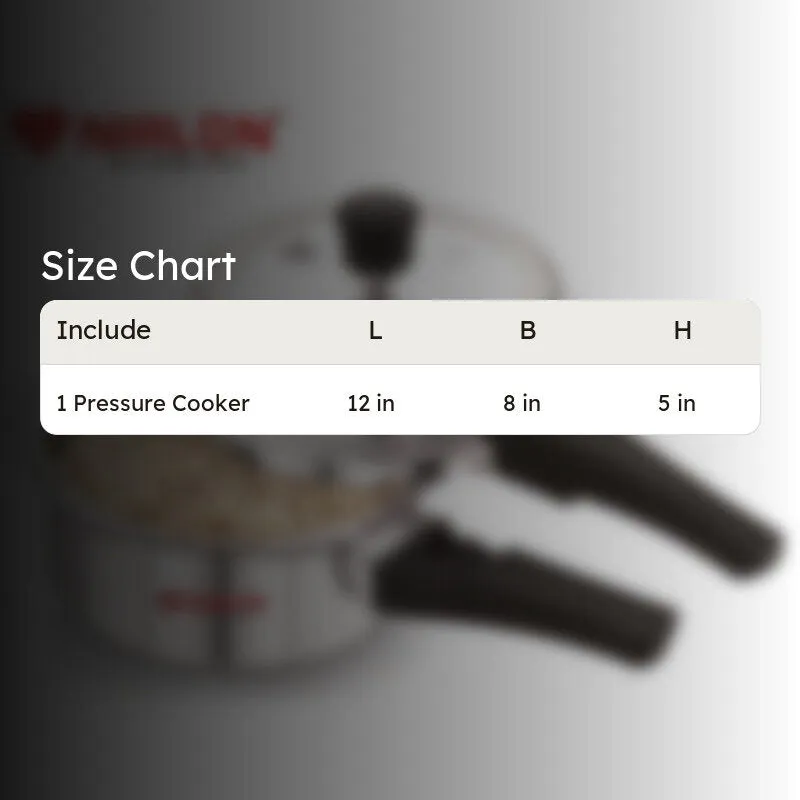 Nirlon Pressure Cooker - 2000 mL/ 8 Inches media 8