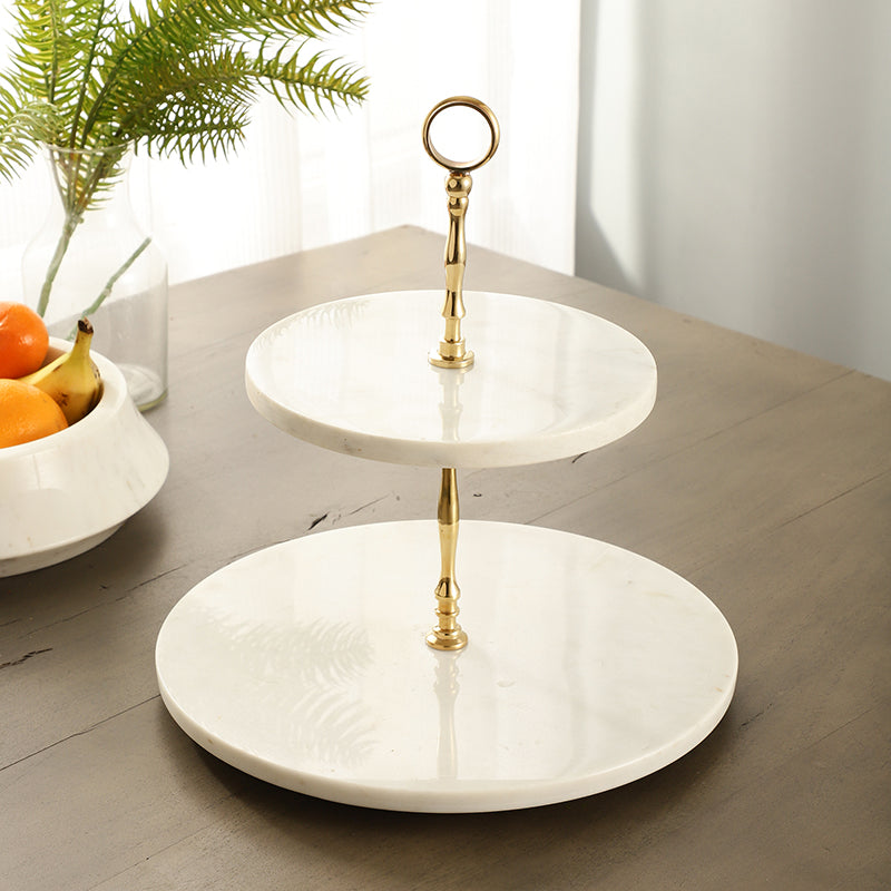 Veritas Two Tiered Marble Platter media 6