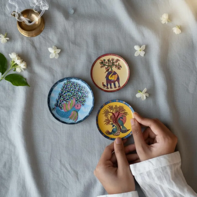 Moonlit Oasis Fridge Magnet - Set Of Three media 4