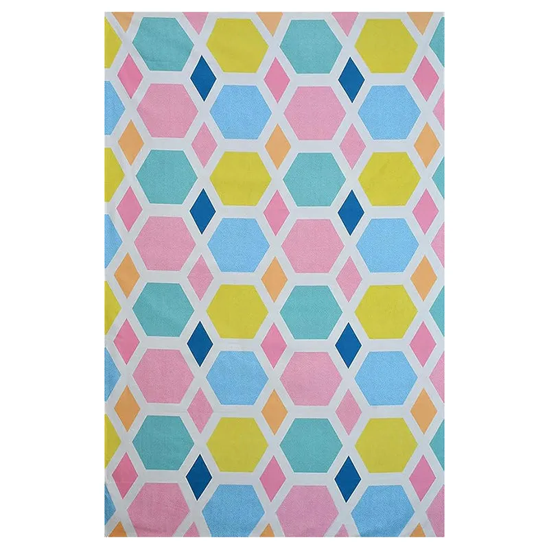 Agnes Geometric Microfiber Bedsheet (Multicolor) - 130 GSM media 4