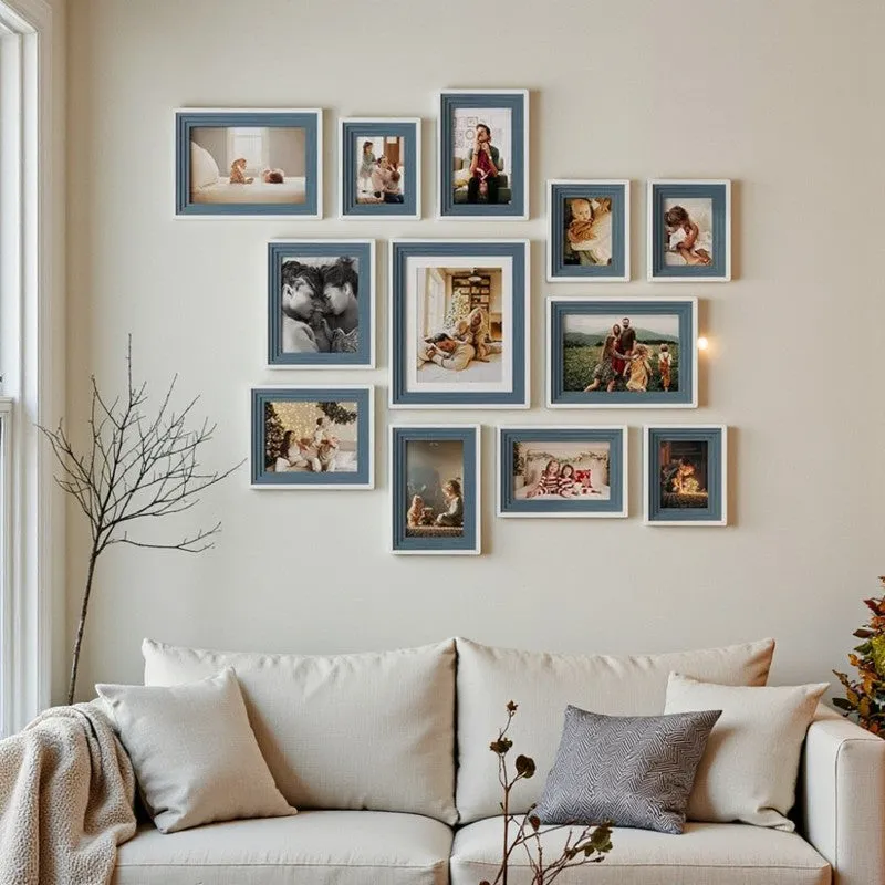 Memories To Rejoice Photo Frames (Blue) - Set Of Twelve media 1