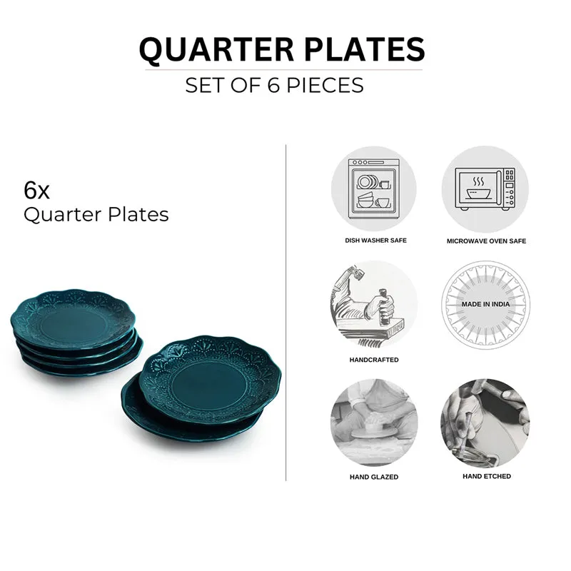 Forest Fern Microwave Safe Ceramic Quarter Plate - Set Of Six media 6