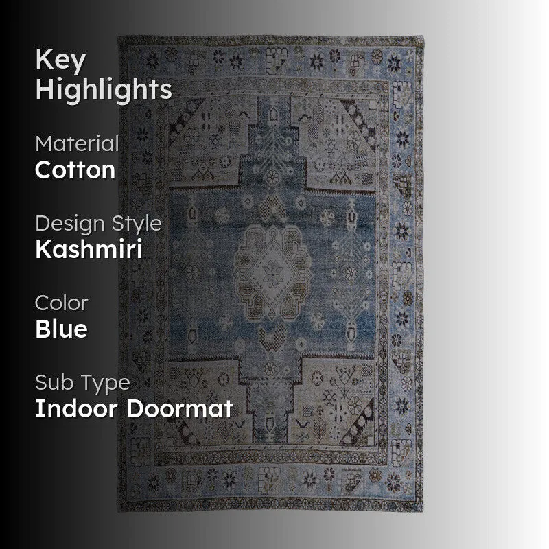 Valmor Cotton Door Mats - Blue media 2