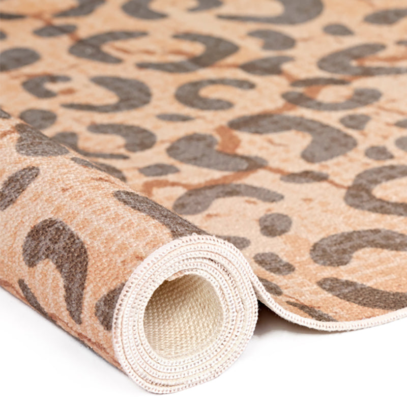 Beryl Abstract Polyester Anti-Skid Carpet - Orange media 7