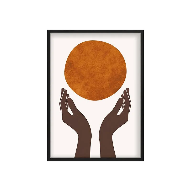 Holding the Sun Canvas Wall Painting With Black Frame media 3