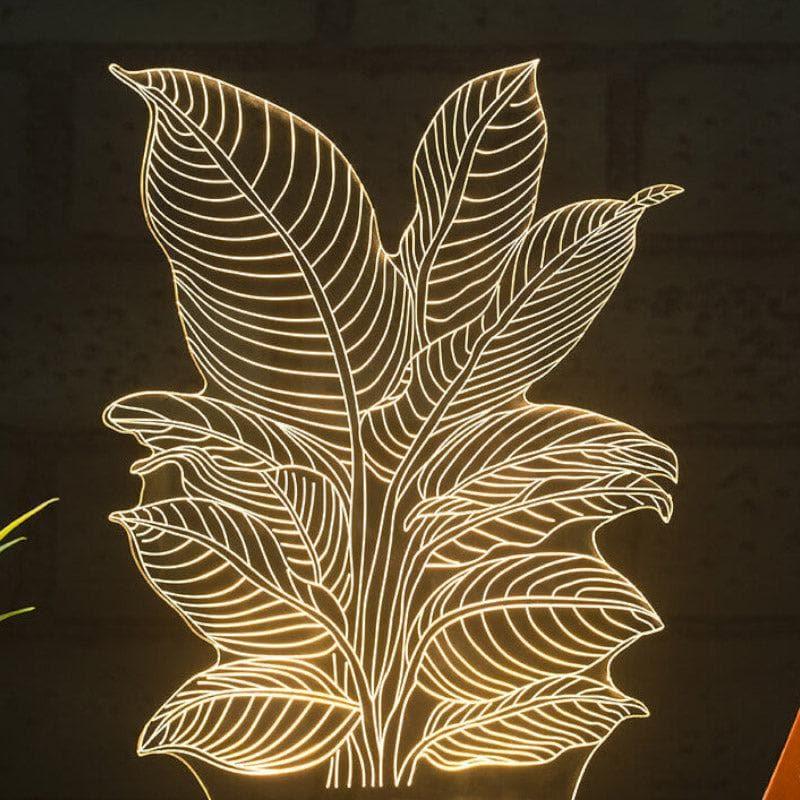 Pristine Plant LED Acrylic Table Lamp - Transparent media 3
