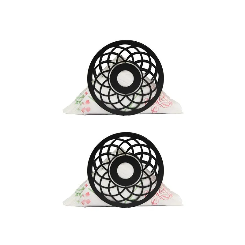 Mandala Black Napkin Holder - Set Of Two media 3