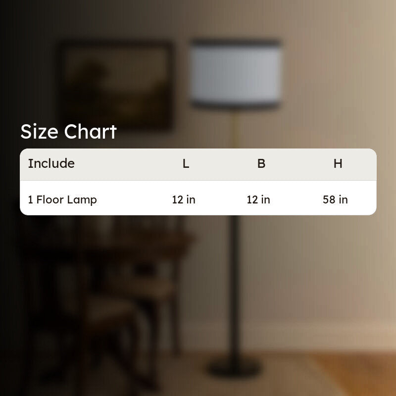 Nordic Glow Wooden Floor Lamp - White & Black media 9