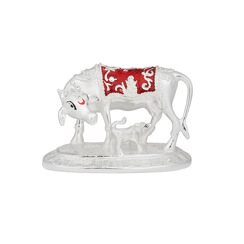 Kamadhenu Polyresin Idol - Silver media 3