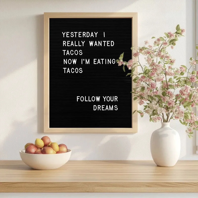 Taco Letters Archival Canvas Wall Art - Brown media 1