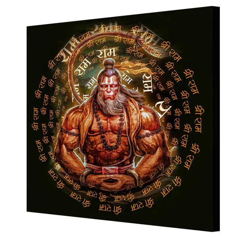 Mahabala Hanuman Poy Canvas Wall Painting media 5