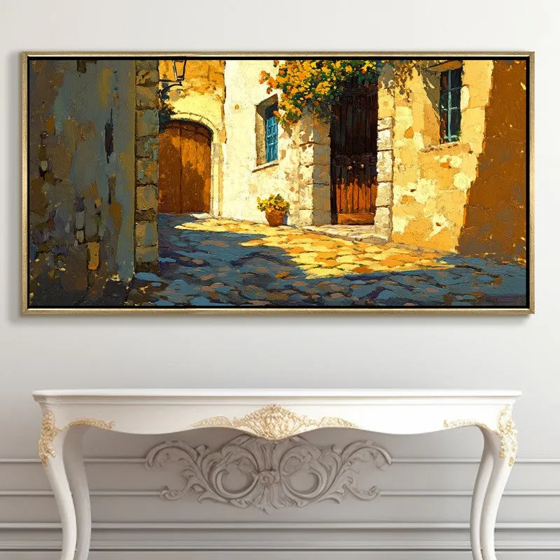 Masonry Canvas Wall Painting With Frame media 5