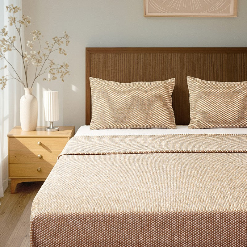 Vindhya Bedcover - Brown media 4