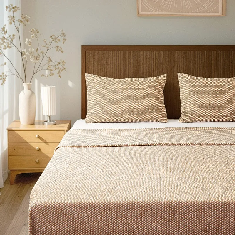 Vindhya Bedcover - Brown media 4