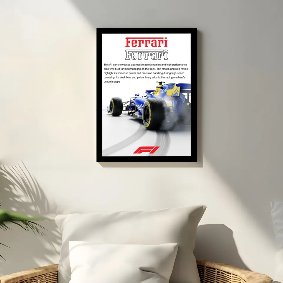 Ferrari on Track Wall Art & Painting media 5