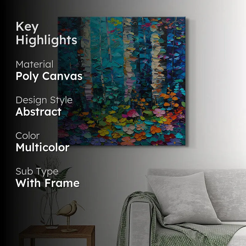 Birch Forest Abstract Wall Painting media 2