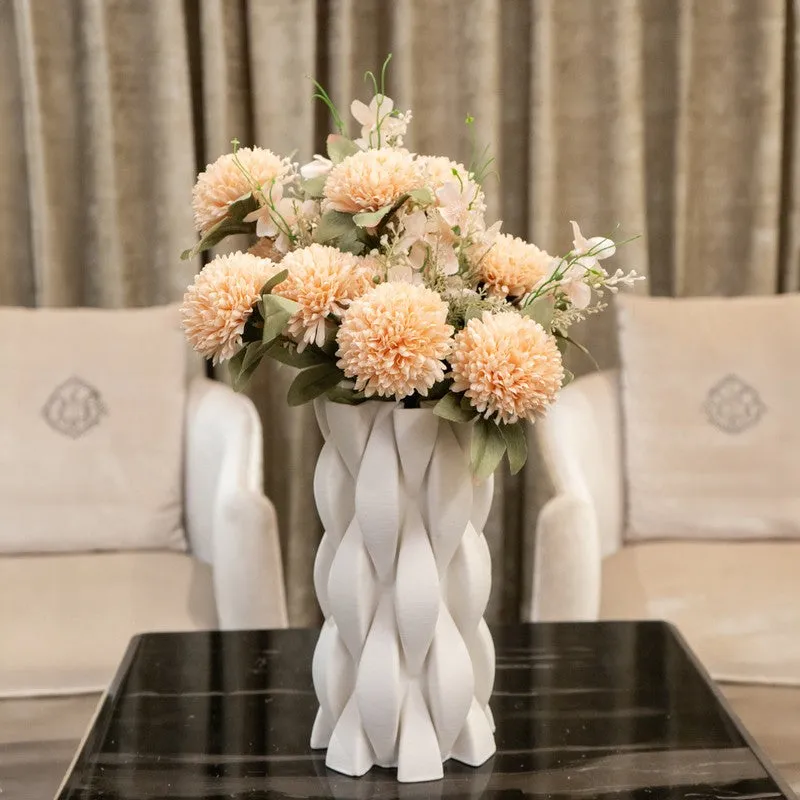 AarviDecor Peach Glow Silk Artificial Flowers media 1