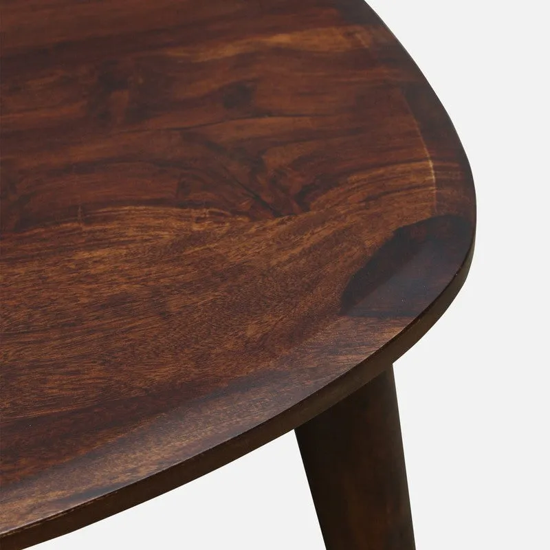 CurveCraft Sheesham Wood Side & Bedside Tables (Brown) - Set Of Two media 8