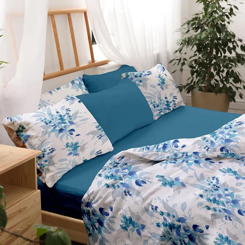 Snapdragon Printed Cotton Duvet Cover media 4