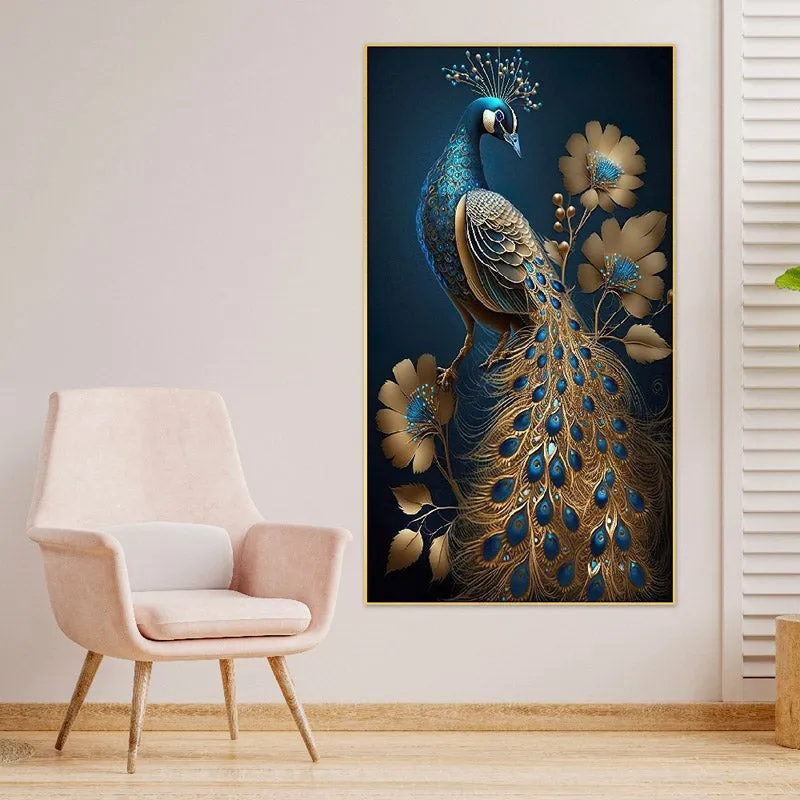 Turquoise Gleam Mayoor Canvas Wall Painting media 1