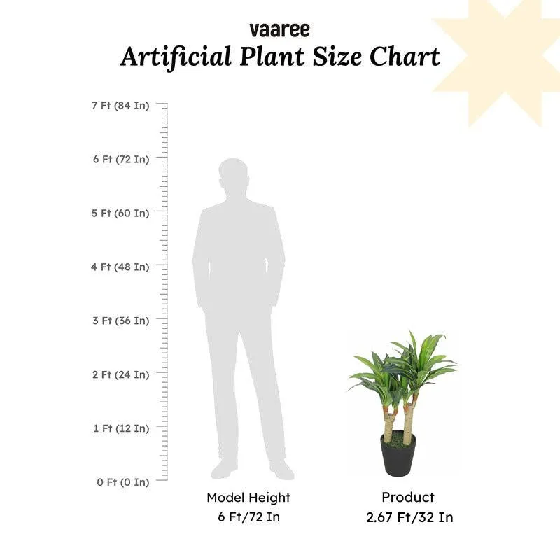 Green Symphony Artificial Plant With Black Plastic Pot media 8