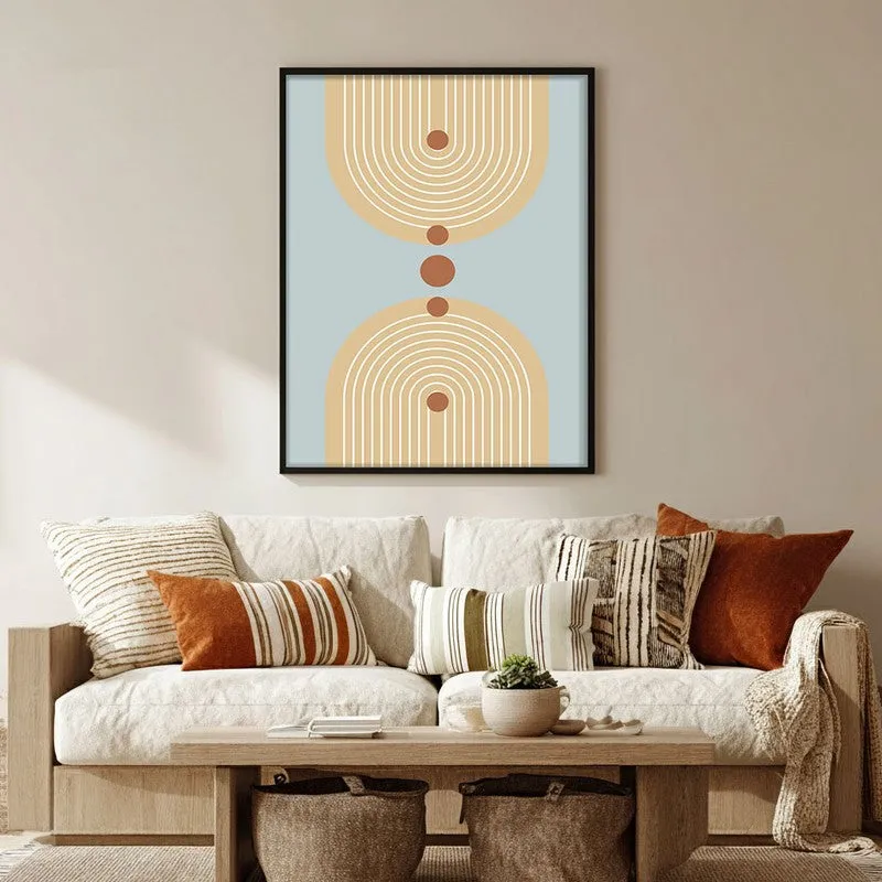 Balanced Sky Canvas Wall Painting With Black Frame media 5