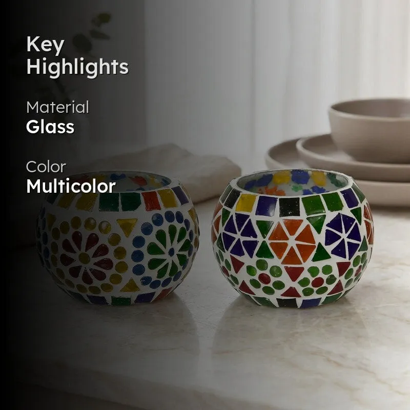 Ashta Tealight Candle Holder - Set Of Two media 2