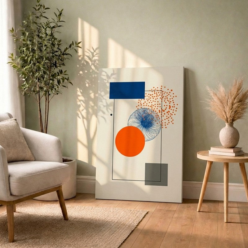 Subtle Form Abstract Canvas Wall Art