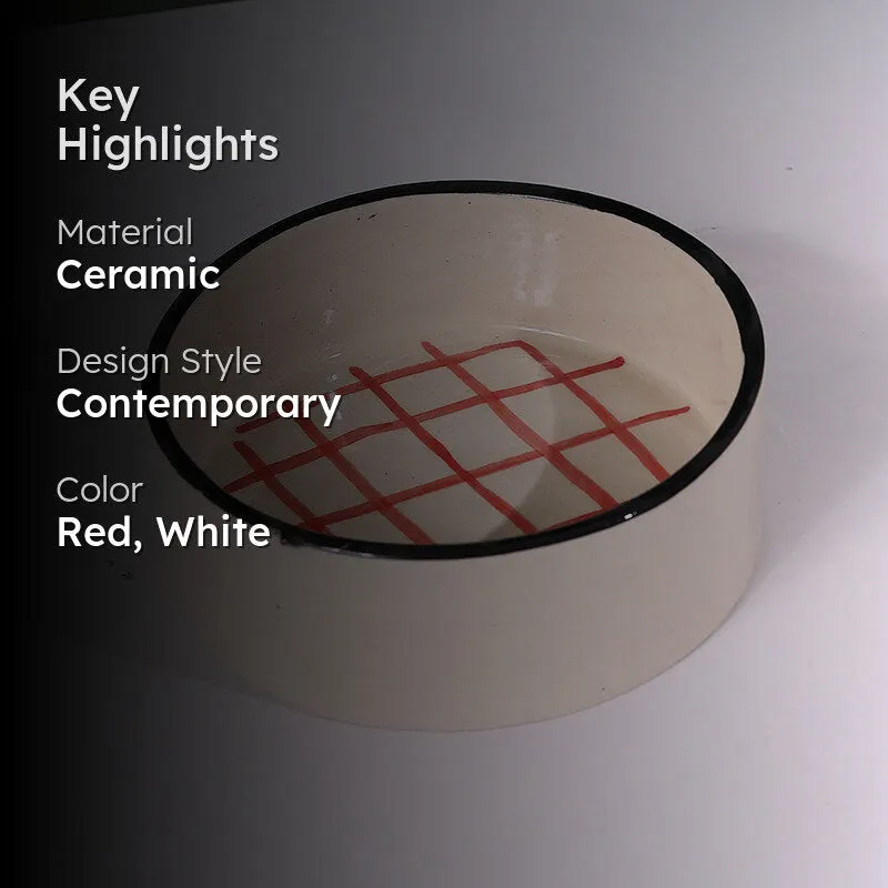 Riccardo Ceramic Snack Bowl (Red) - 250 mL media 2