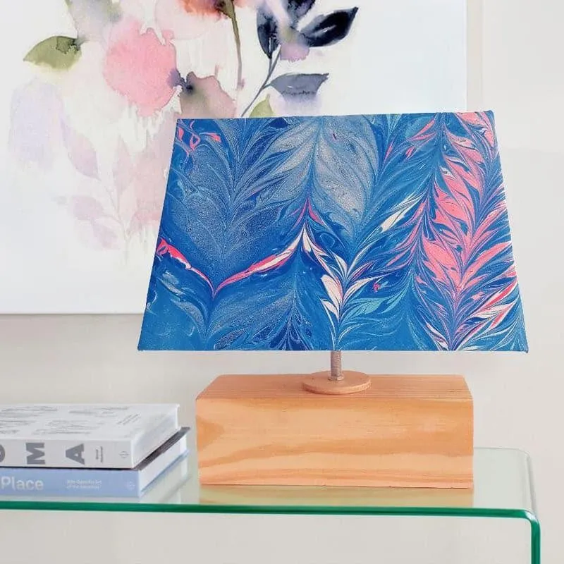 Marbling Handpainted Fabric Table Lamp media 3