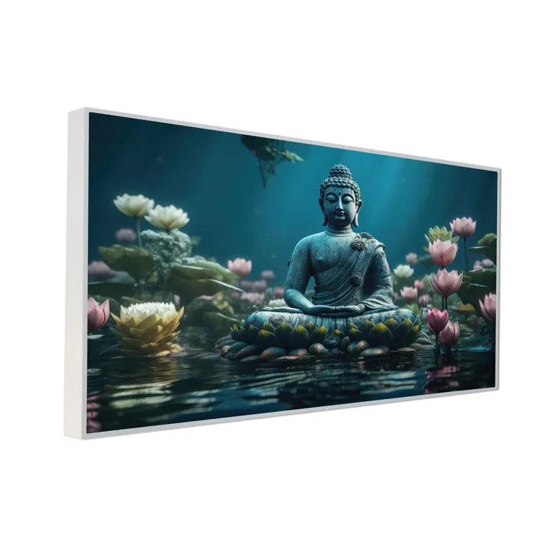 Buddha Kamal Wall Painting media 6