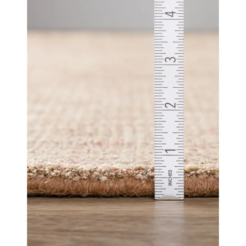 Thread Tale Hand Woven Wool Rug - Brown media 9
