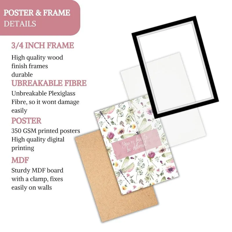 Love Script Paper Wall Painting With Frame - Black media 7